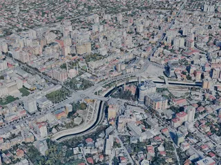 Fier City, Albania (2024) 3D Model preview