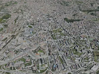 Pristina City, Kosovo (2022) 3D Model preview