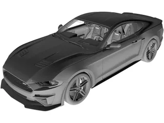 Ford Mustang Roush Stage 3 3D Model preview