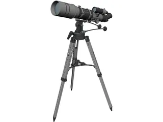 Telescope Space Hunter 3D Model preview