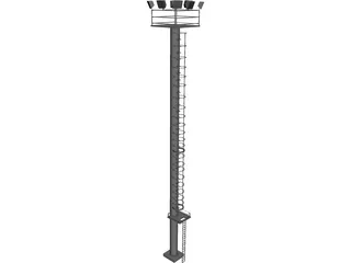 Airport Light 3D Model preview