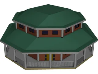 Modular House 3D Model preview