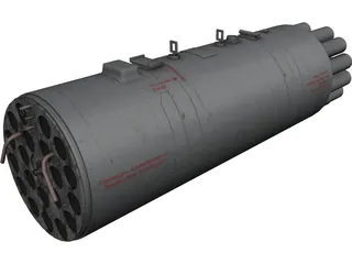B-8V20A1 Rocket Pod 3D Model preview