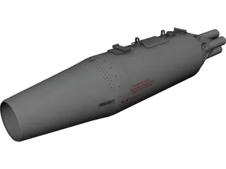 UB-16-M57-UMP Rocket Pod 3D Model preview