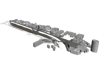Bridge Building 3D Model preview