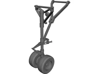 Landing Gear Nose 3D Model preview