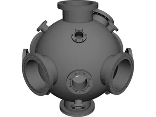Vacuum Chamber 3D Model preview