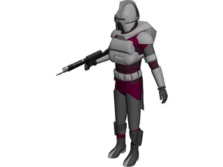 Cylon Classic 3D Model preview