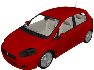 Fiat Punto 3D Model preview