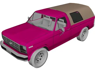 Ford F-150 (1980) 3D Model preview