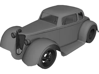 Ford Hot Rod (1930) 3D Model preview