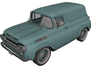 Ford Panel (1960) 3D Model preview