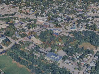 Augusta City, ME, USA (2024) 3D Model preview