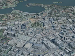 Canberra City, Australia (2023) 3D Model preview