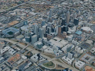 Charlotte City, NC, USA (2024) 3D Model preview