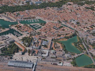 La Rochelle City, France (2024) 3D Model preview