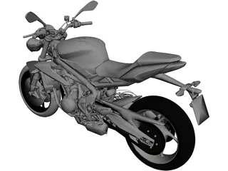 Triumph Street Triple R (2014) 3D Model preview