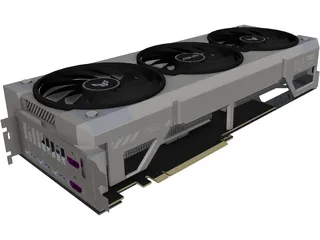 ASUS TUF GeForce RTX 5070 Ti 3D Model preview