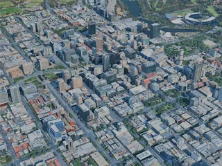 Adelaide City, Australia (2024) 3D Model preview