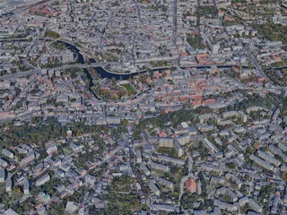 Bydgoszcz City, Poland (2023) 3D Model preview