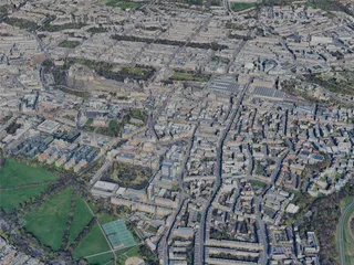 Edinburgh City, UK (2025) 3D Model preview