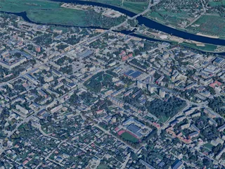 Jelgava City, Latvia (2023) 3D Model preview