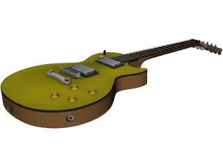 Gibson Les Paul Electric Guitar 3D Model preview