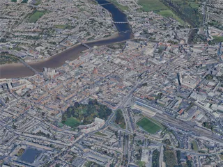 Limerick City, Ireland (2024) 3D Model preview