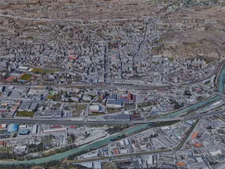 Sion City, Switzerland (2023) 3D Model preview