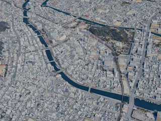 Tokushima City, Japan (2025) 3D Model preview