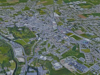 Tralee City, Ireland (2023) 3D Model preview