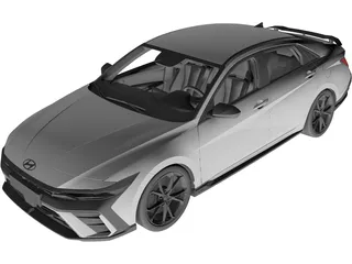 Hyundai Elantra N (2024) 3D Model preview