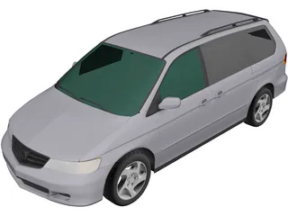 Honda Odyssey (2001) 3D Model preview