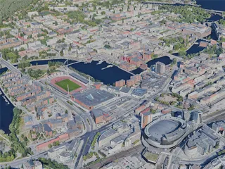 Tampere City, Finland (2023) 3D Model preview