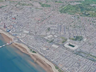 Blackpool City, UK (2025) 3D Model preview
