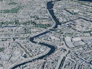 Haarlem City, Netherlands (2024) 3D Model preview