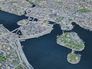 Stockholm City, Sweden (2024) 3D Model preview