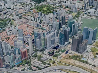 Singapore City, Singapore (2025) 3D Model preview