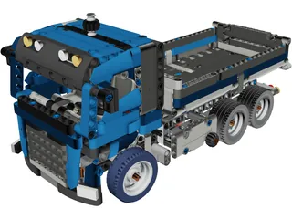 Lego Technic Truck 3D Model preview
