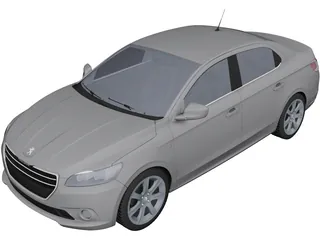 Peugeot 301 (2013) 3D Model preview