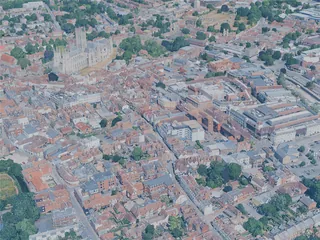 Canterbury City, UK (2025) 3D Model preview