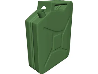 Fuel Can 3D Model preview