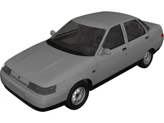 VAZ 2110 3D Model preview