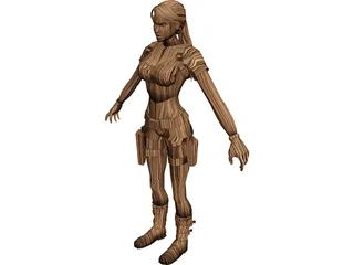 Lara Croft 3D Model preview