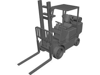 Forklift Clark 3D Model preview