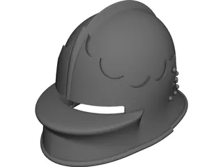 Helmet Medieval 3D Model preview