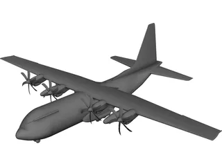 Lockheed C-130 Hercules 3D Model preview
