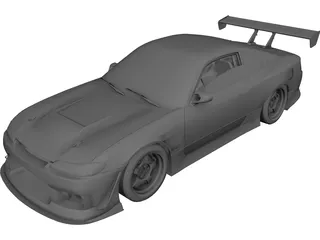 Nissan S15 Silvia Drift 3D Model preview