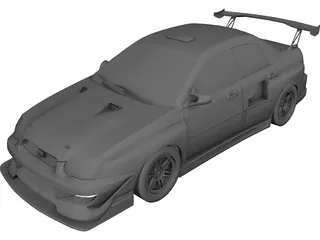 Subaru Impreza WRX STi GDB 3D Model preview