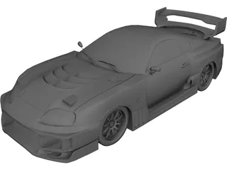 Toyota Supra MK4 3D Model preview